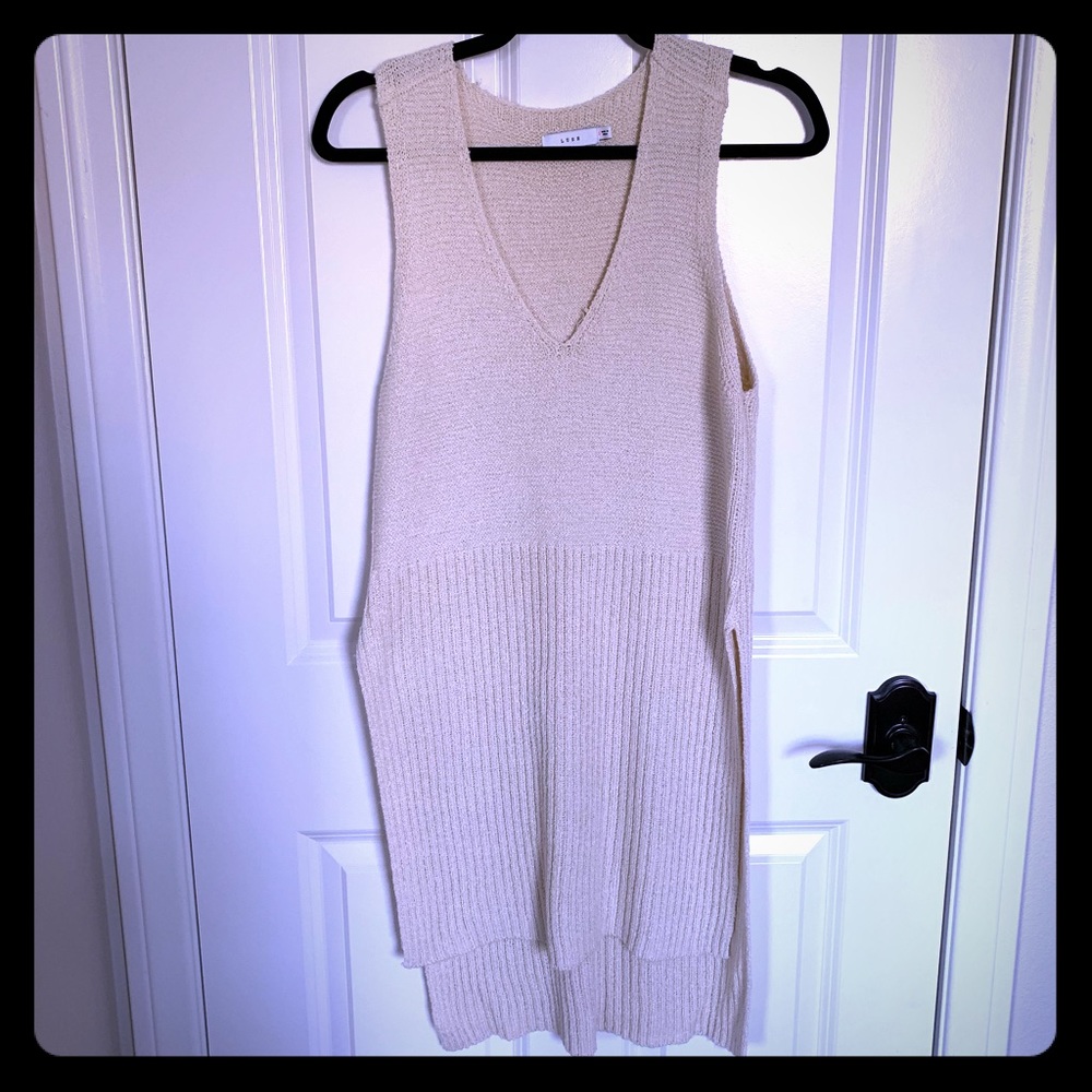 Cream colored neutral knit dress by Lush - Picture 1 of 5